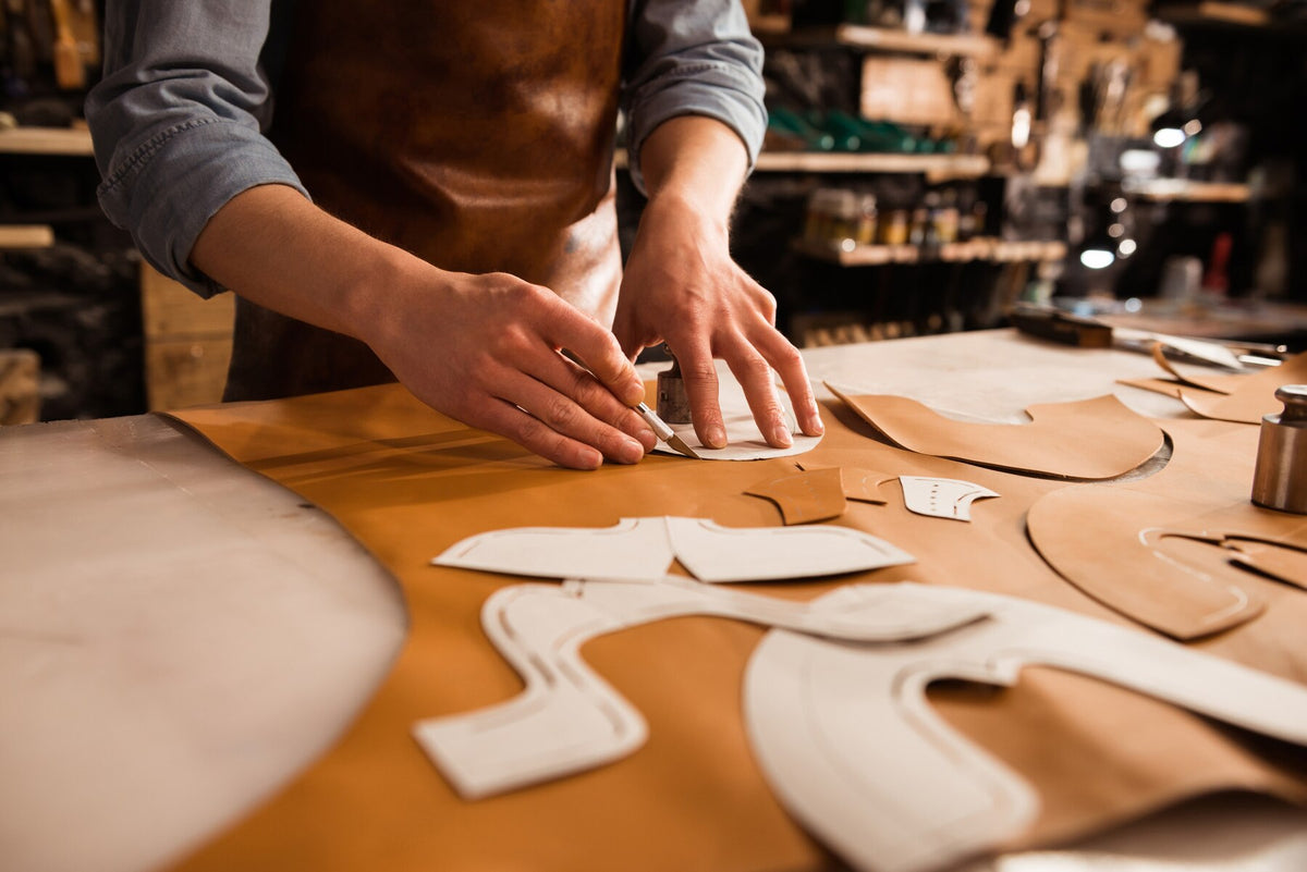Kosen shoe craftsmanship and in-house sneaker production process.